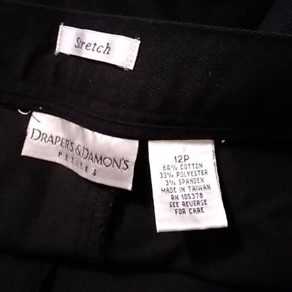 DRAPERS & DAMON'S PETITE STRECH FRUIT EMBROIDERED CROPPED PANTS Sz 12P - Picture 6 of 15